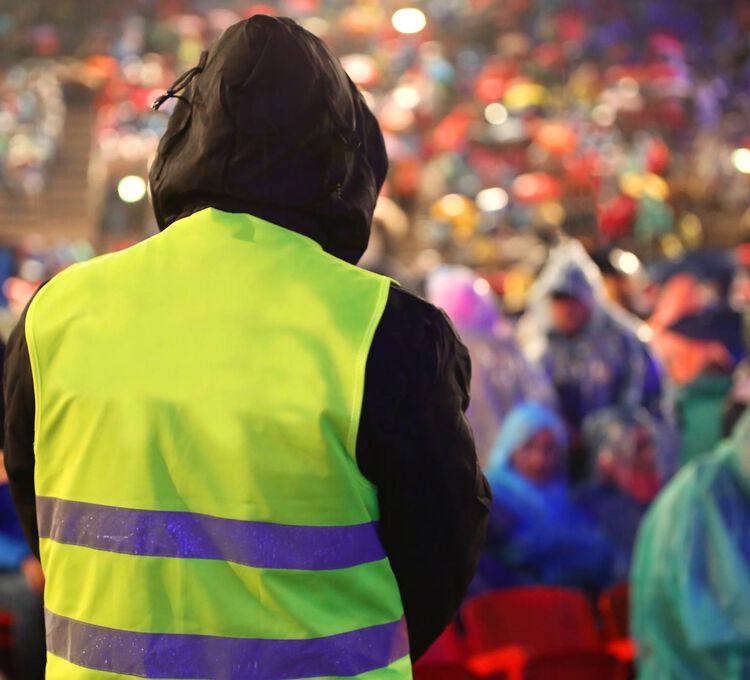 Platzanweisung der Besucher und Kunden